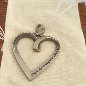 Heart Pewter Ornament